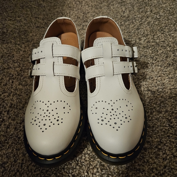 Dr. Martens White Leather Dress Shoes - Picture 2 of 6